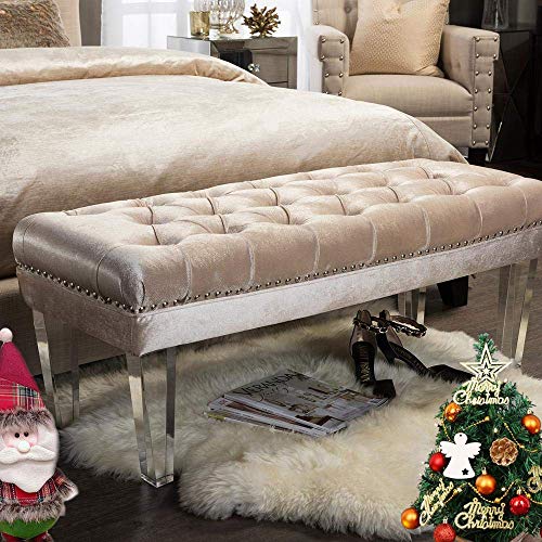 AORYVIC Replacement Legs Square Acrylic Sofa Feet 8 inch Stand legs for Bed Side Table Night Table Antique Modern Furniture Decor Clear Glass Pack of 4 - Thumbnail 5