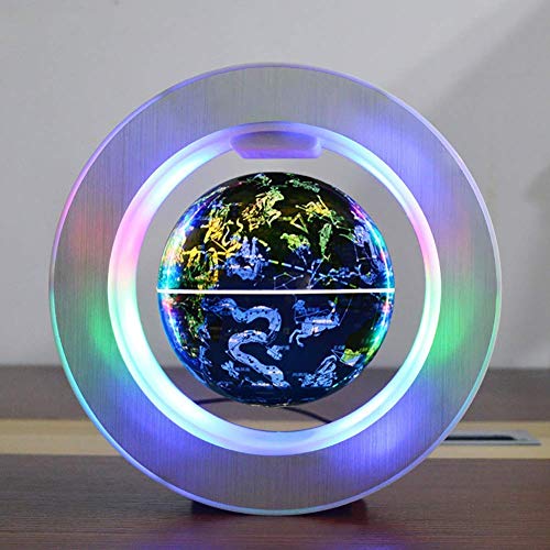 Preisvergleich Produktbild NOOYC Schwebeglobus Einzigartige Geschenke, LED-Licht Magnetic Geschenke Nachtlicht Abgehängte Entspannung Geschenke FüR Schreibtisch Dekoration Geographie Lernspielzeug,O_Type_6 inches