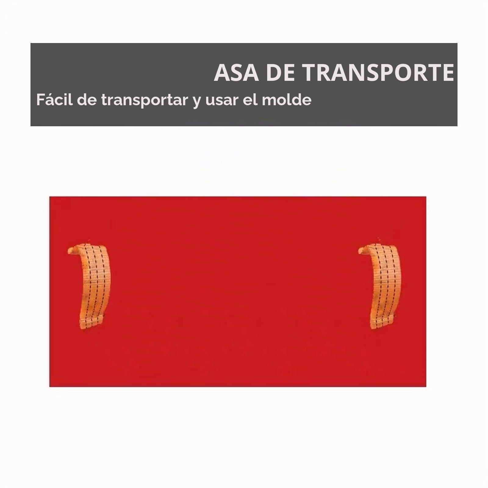 Moldes Hormigon Impreso con Asas, Textura de Piedra, Sello de Poliuretano for Piel Texturizada de Hormigón de 60x30cm for Carreteras, Muros