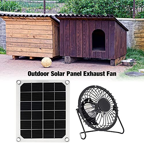Zonnepaneel Ventilator 5V 10W Waterdichte Zonne-energie Ventilator Zonne-energie Ventilator Voor Thuis RV Kas Ventilatie… - Afbeelding 3