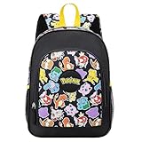 Mochila Pokémon para niños – Mochila Pikachu, Salamèche, Carapuce & Evoli – Bolsa escolar ligera 36 cm – Ideal para guarderías y primarias