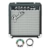 Fender Frontman 10G Guitar Combo Amplifier - Black Bundle with Cable and Austin Bazaar Exclusive 12-Pack Picks