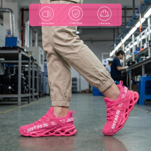 Image of Furuian Steel Toe Shoes for Men Women Slip On Comfortable Safety Shoes