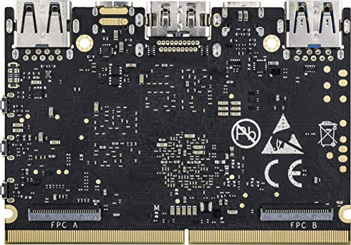 Khadas Edge Pro Single Board Computer With Rockchip Rk3399 64-Bit Hexa-Core Sbc,Wifi Ap6398S, 802.11A/B/G/N/Ac 2X2 Mimo With Rsdb,8Bit Stm8S003 With Programmable Eeprom (4+32Gb) #TOP3