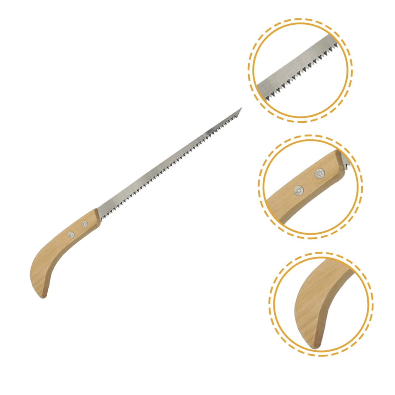 Abaodam 3 Ensembles Scie À Main De Jardinage Scie Pliante Portable Pour Élagage Arbres Outils De Camping Pour Usage Extérieur 2 Pièces * 3