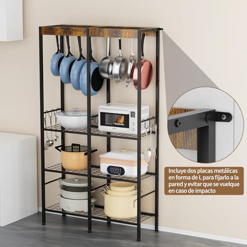 Pot-Rack-5-Tier-Pot-and-Pan-Organizer-with-Hanging-Rod-Holds-Cast-Iron-Large-Pots--Kitchen-Pot-and-Pan-Rack-with-Vintage-Wood-Heavy-Duty-Metal-Storage-Shelf-for-Kitchen-Storage-Organization