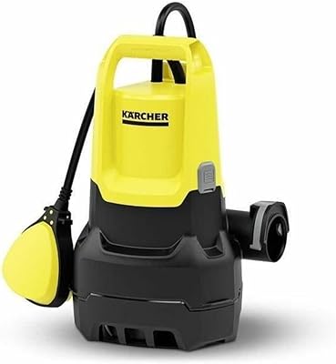 Kärcher SP 9.500 Dirt Bomba sumergible de agua sucia, caudal 9500 L/h, profundidad inmersión 7 m, tamaño partículas de suciedad 20 mm, nivel de agua restante 25 mm, presión 0.6 bares