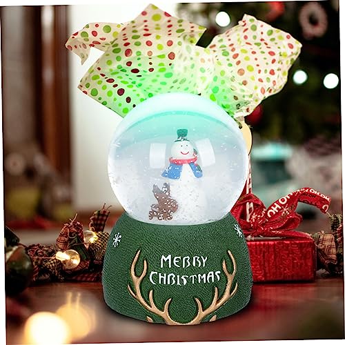 Bola de cristal musical Uonlytech con luces decorativas para Navidad 8