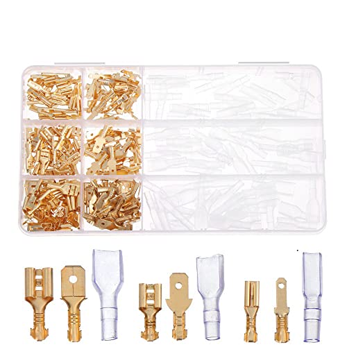 Sherco-Auto Heat Shrink & Solder Spade Terminal 26-24 Gauge #4 Stud - 50 Pack