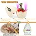 EPE TOP Hatching Egg Dinosaur Toy, Dinosaur Eggs That Hatch with Realistic Dinosaur Action Figure ,Sound and LED Lights Effect ,Novelty Educational Toy Easter Party Favors Gift for Kids Boys Girls