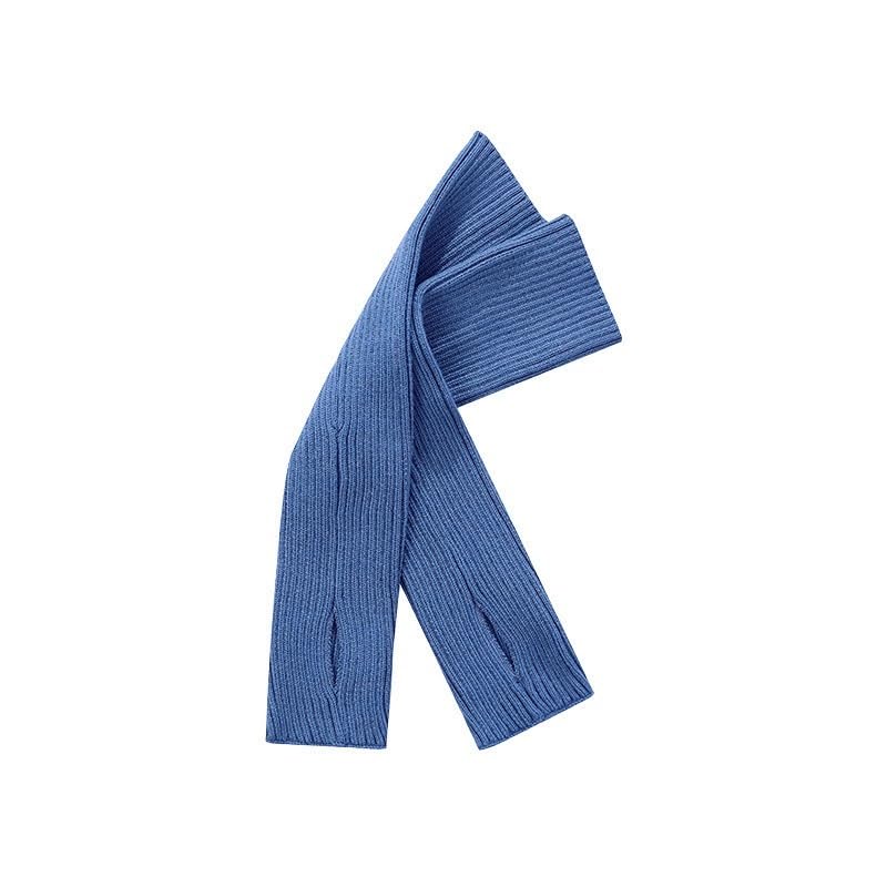 Girls Top Combo With Booty Shorts Ballet Dance Gymnastics Wear Knitted Leg Warmer Long Sleeve Pull Over Sweater Winter Set for Pilates Yoga Workout(Blue-B,150 Height 140-150cm)