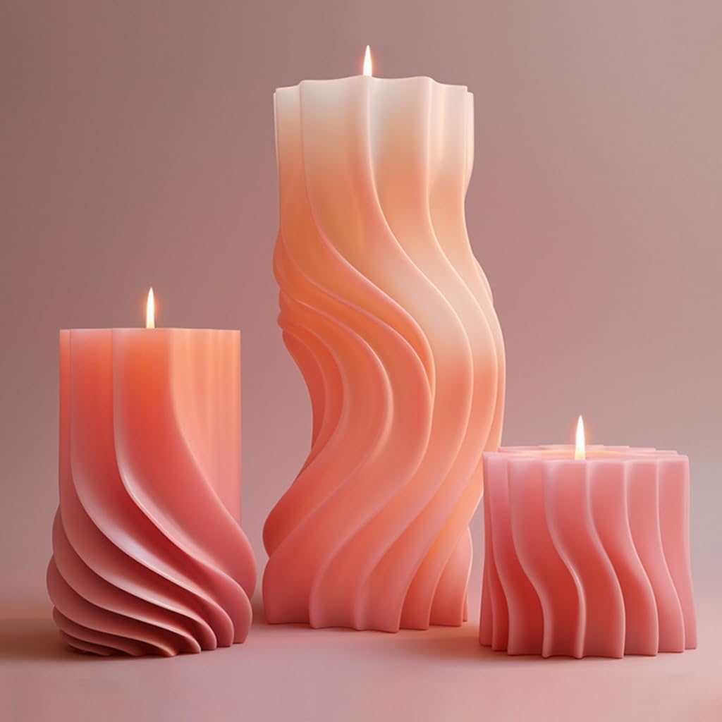 3D cylindryczna świeca silikonowa forma do mydła DIY geometryczne zapachowe formy do świec