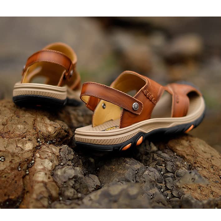 Outdoor Leather Sandals Men's Dual-use Beach Shoes Breathable Casual Shoes3