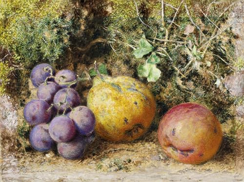 Décoration murale vintage William Henry Hunt, grand poster d'art de nature morte 60x90cm