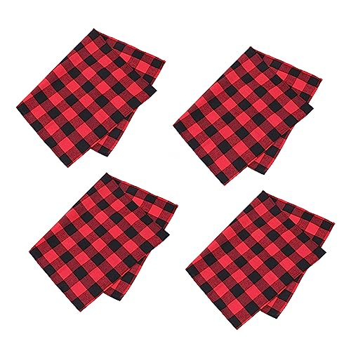 SAFIGLE 4 Piezas Paños De Cocina Toalla Microfibra Paño De Limpieza De Cocina Fuentes Vajilla Paquetes De Cocina Cleaning Rags Lavar Trapos De Cocina Paño De Cocina Rojo Poliéster Algodón