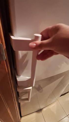 Maniglia Frigorifero Liebherr Originale - Con 2 Placchette Di Copertura, Bianco - Foto 13