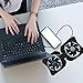 Gadpiparty Foldable Laptop Cooling Pad 70mm Fan Laptop Fan Cooler for Notebook Portable Notebook Stand Black