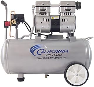 California Air Tools 8010 Steel Tank Air Compressor | Ultra Quiet, Oil-Free, 1.0 hp, 8 gal