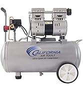 California Air Tools 8010 Steel Tank Air Compressor | Ultra Quiet, Oil-Free, 1.0 hp, 8 gal