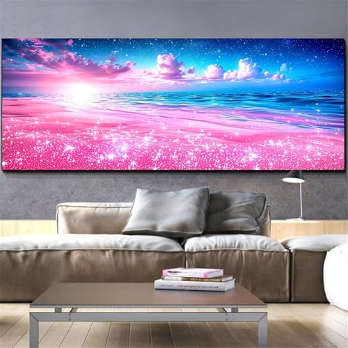 Peinture Diamant Point de Croix kit rose complet pour evasion a la maison