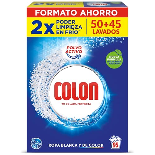 Colon Polvo Detergente para la ropa, 95 dosis, 4.75 kg