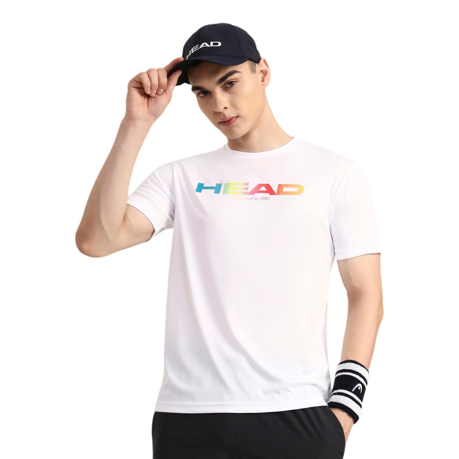 Head HCD-414 Crew Neck Tennis T-Shirt for Mens, Colour - White-picture-13