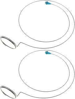 lahomia Usura Della Testa Del Supporto Della Lente Della Lente Di Ingrandimento Dell'occhio Dell'acciaio Inossidabile 2pcs Per Orologiaio, Gioielli