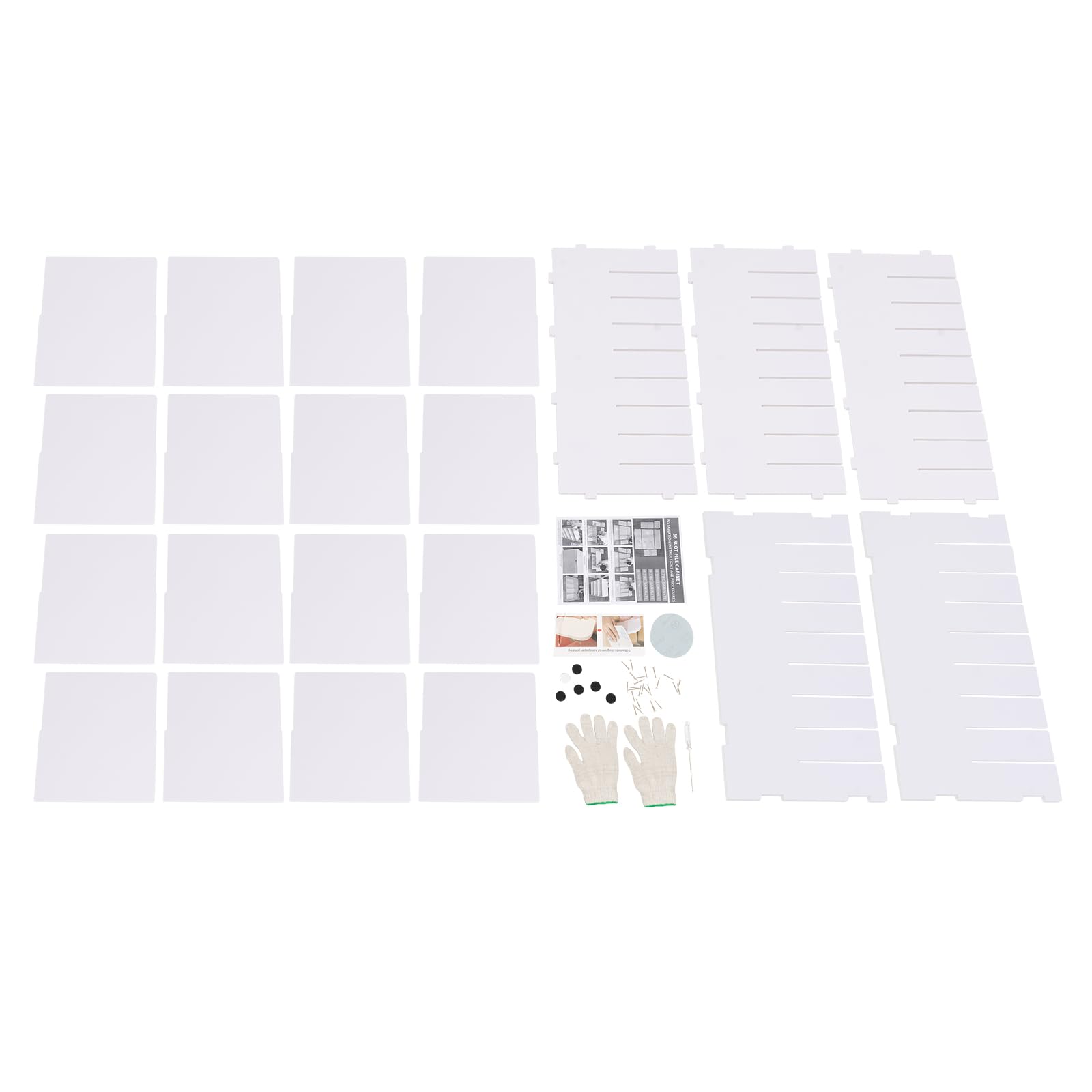 36/24 compartimentos A4, organizador de escritorio apilable, organizador de archivos y bandeja para cartas, organización de oficina, bandeja de escritorio, soporte para archivos (blanco, 36