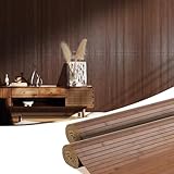 OUZUGIE 2 Pack 96x48 Inch Natural Bamboo Wall Panel – Coffee Pole Wrap Paneling for Walls, Ceilings, Cabinets, Furniture – Ideal for Bedroom, Living Room & Office DIY Decor