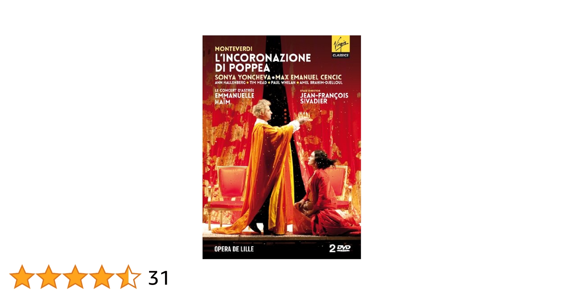 Amazon.com: Monteverdi: L'incoronazione di Poppea : Sonya