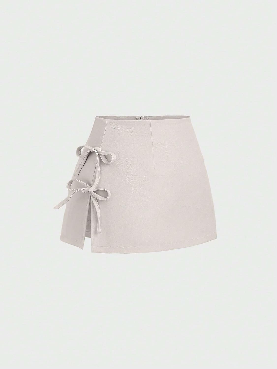 Women's A-Line Mini Skort with Bowknot Lace-Up Casual Skirt for Spring/Summer