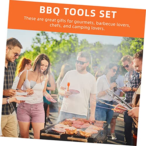 Set de 12 utensilios para barbacoa de acero inoxidable miniatura 6