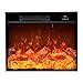 Produktbild Elektrokamin 25.9 "× 7,1" × 22.0 "elektrischer Kaminheizheizung dynamischer Flammeneffekt Einbau Einbau elektrischer Kamin 1500w Black Metal Frame Room-Heizung mit Fernbedienung Kamin elektrisch