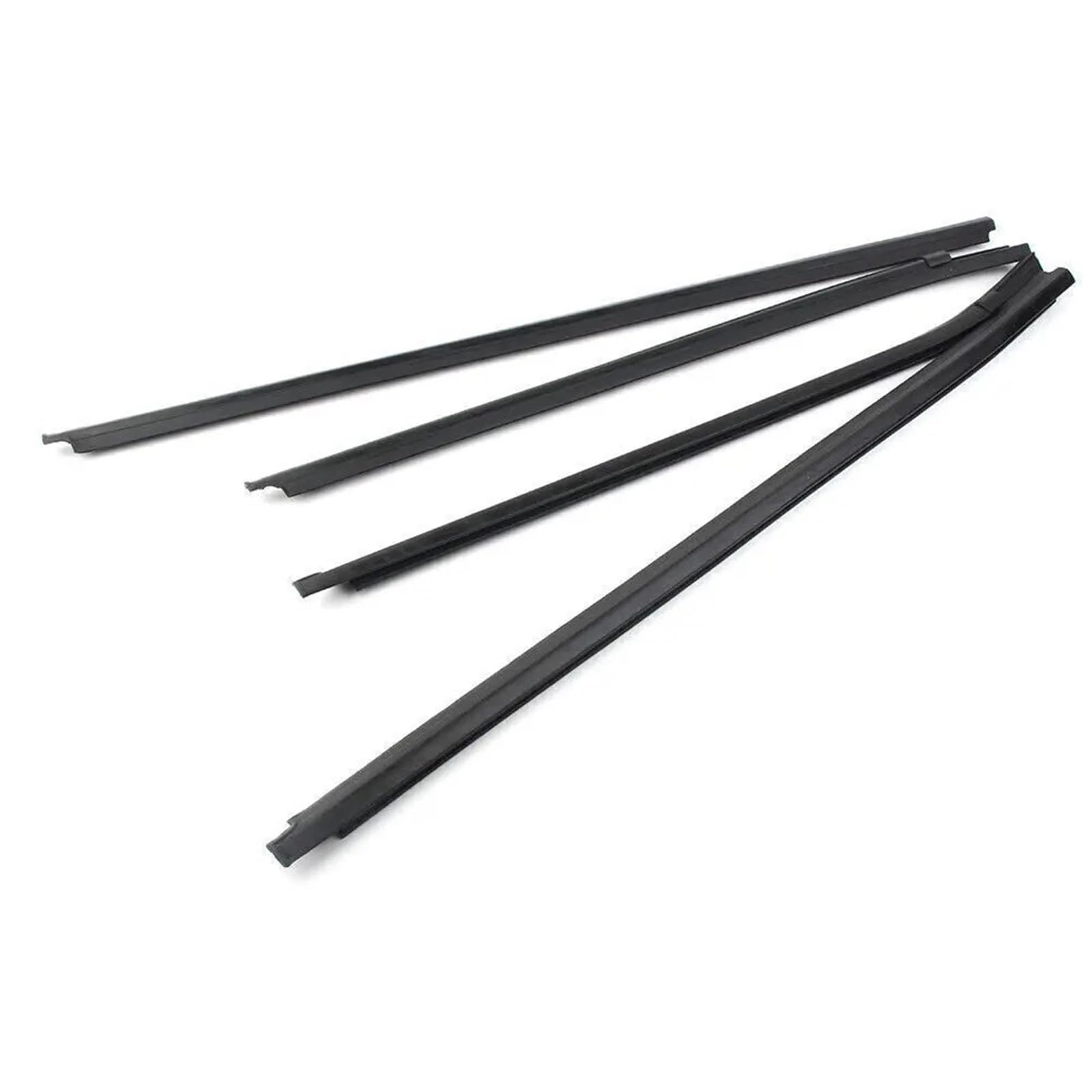 Frvvpl One Color Car Door Seal Strip Rubber 4Pcs Car Outer Windows Rubber Weatherstrip For Toyota For Hilux Sr5 / Vigo Mk6 2005-2014 Waterproof Pressure Strip Sealing