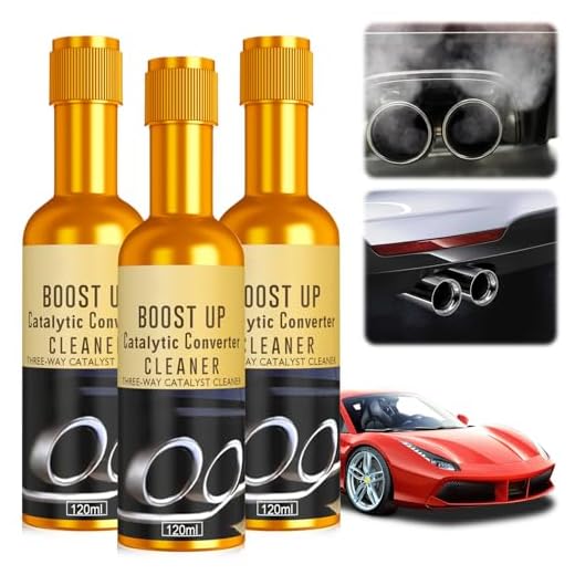 Timeno 3Pcs Catalytic Converter Cleaner, Boost Up Catalytic Convertor Cleaner, Pipe Carbon Removal Cleaner Treatment Additive Oil, Fuel System Treatment Oil Additive for Gas and Diesel Car