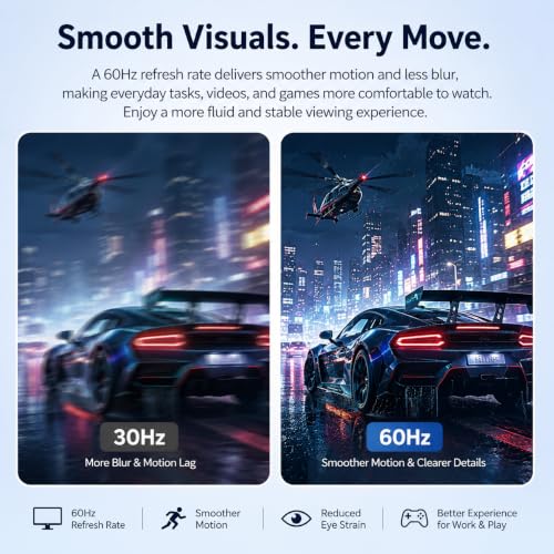 Image of 32 Inch 1K FHD Monitor (1920x1080), IPS,60Hz Refresh Rate,AMD FreeSync, 178 Viewing Angle,VESA 100x100mm Mount Compatible, Tilt Adjustable - Black