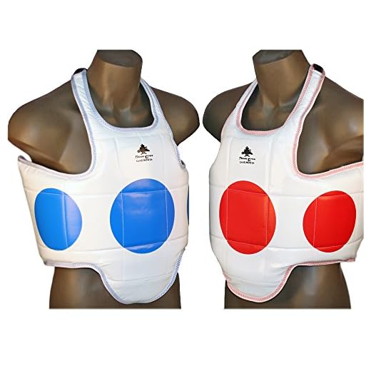 Pine Tree Sang Moo Sa Martial Arts, Taekwondo, Reversible Chest Guard Dot - Large