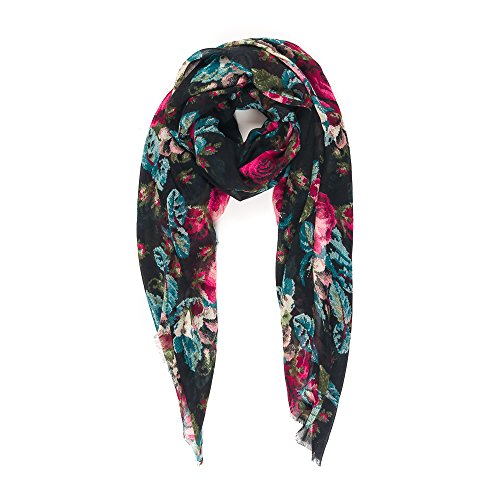 MELIFLUOS DESIGNED IN SPAIN Pañuelos Fular Foulard Mujer Bufandas Estampado Diseño Español 100% Viscosa (SS38)