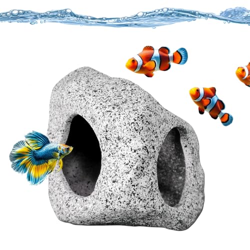SpringSmart Aquarium Hideaway Rock Cave for Aquatic Pets to Breed, Play and Rest, Safe and Non-Toxic...