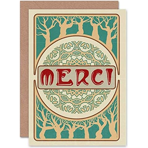 Wee Blue Coo Art Nouveau Greeting Card Cover