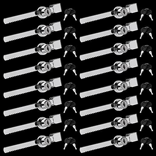 EOEXN 16 Pack Sliding Glass Door Ratchet Lock With Alike