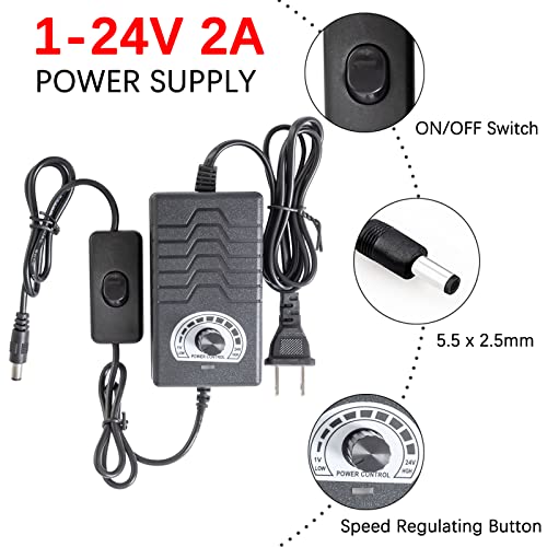 Jqdml 24V150MM120RPM-DJSPQ Upgrade Powerful Motor Diy Reciprocating Linear Actuator Dc 24V 120Rpm High Torque 40 Lbs Adjustable Stroke 30-150Mm/1.18-6 Inch thumb #7