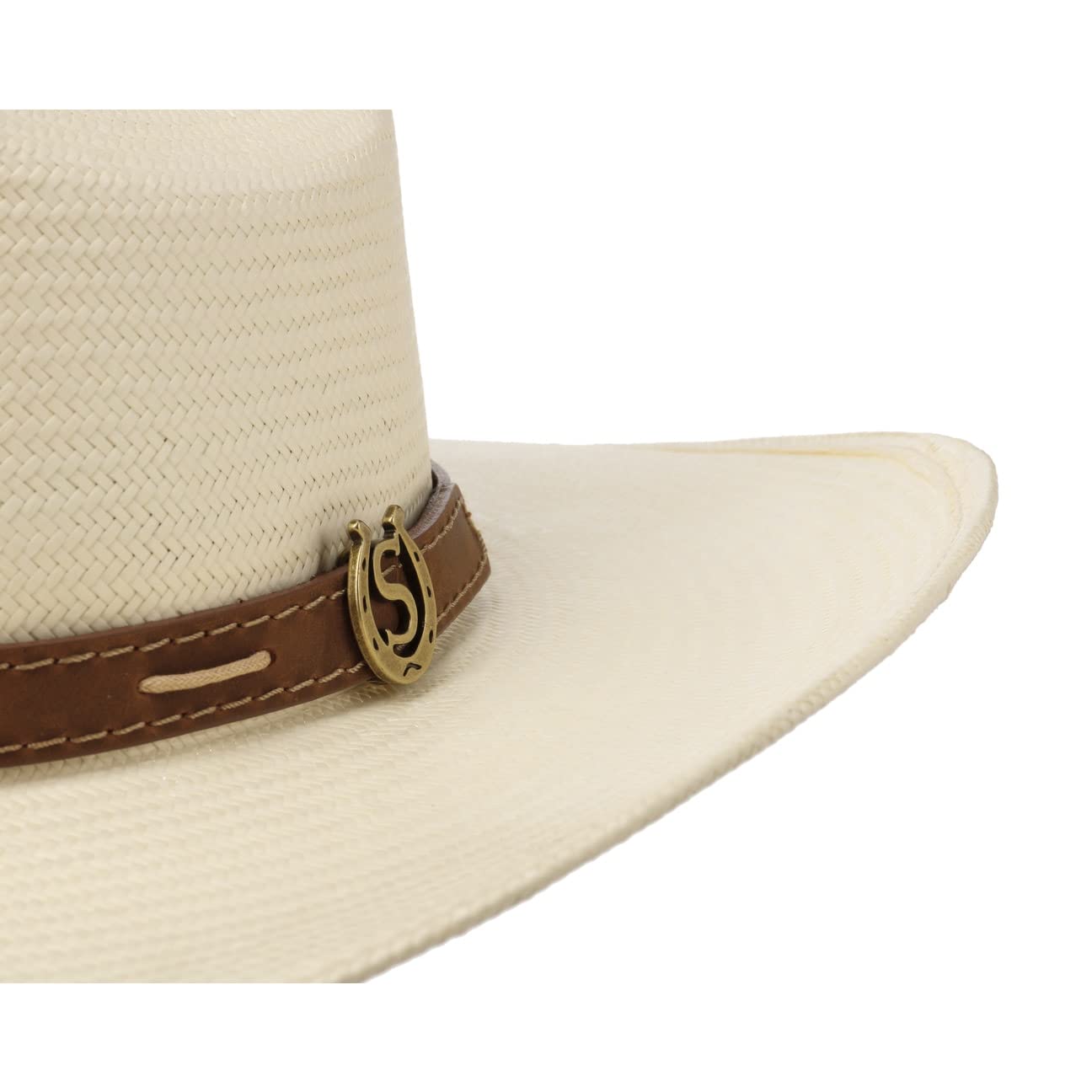 STETSON Edcouch Western kapelusz kowbojski wiskoza sloma toyo skorzany pasek Meski Wiosna Lato