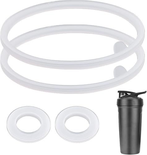 4 piezas de junta de tapa de repuesto para botella de licuadora Strada Flip Shaker Cup Water Bottle Parts Accesorios a prueba de fugas, 2 tamaños de