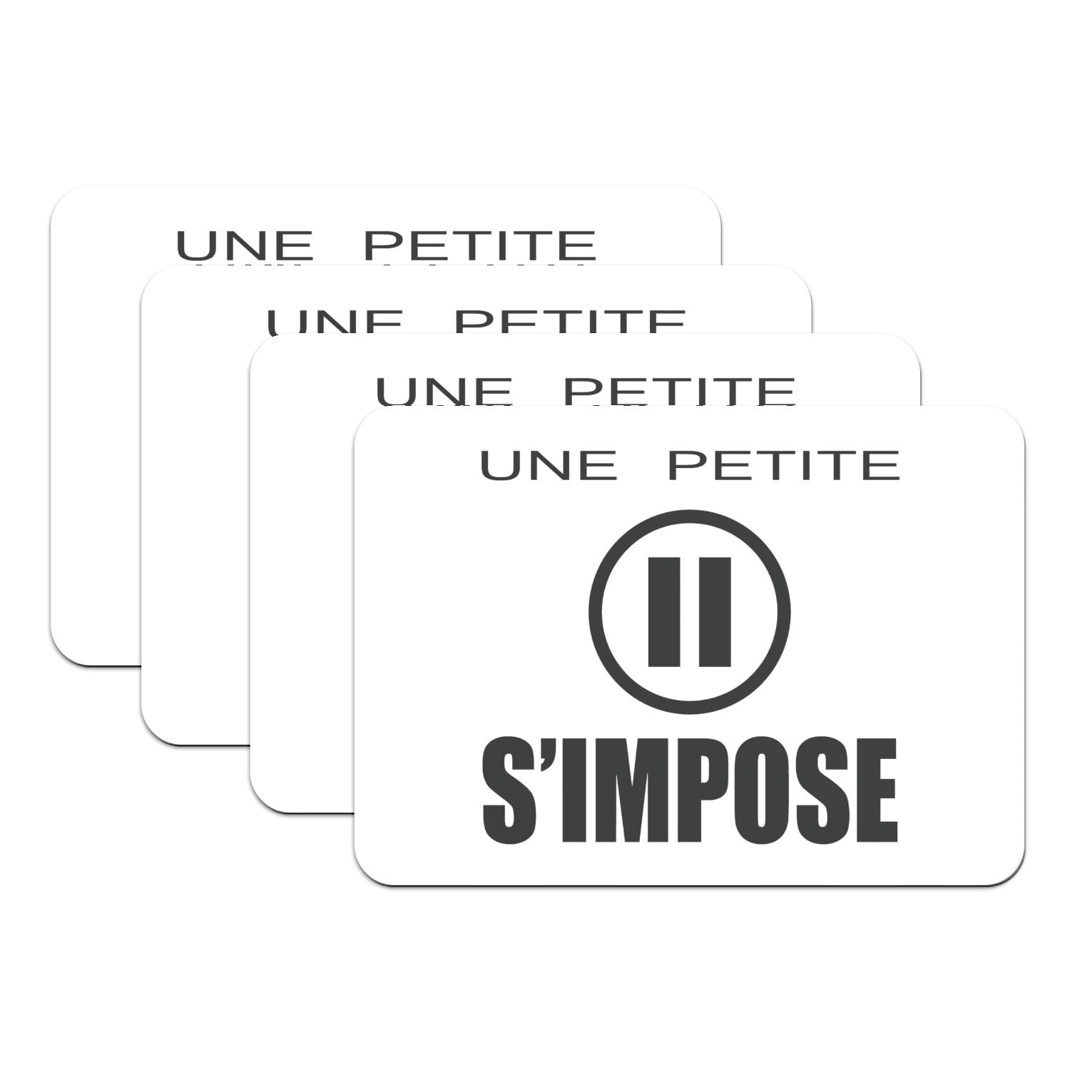 Une petite pause s'impose avec nos sets de table bouton pause