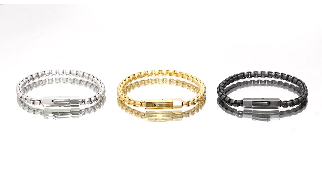 Pulsera para hombre en acero inoxidable Geoffrey Beene miniatura 6