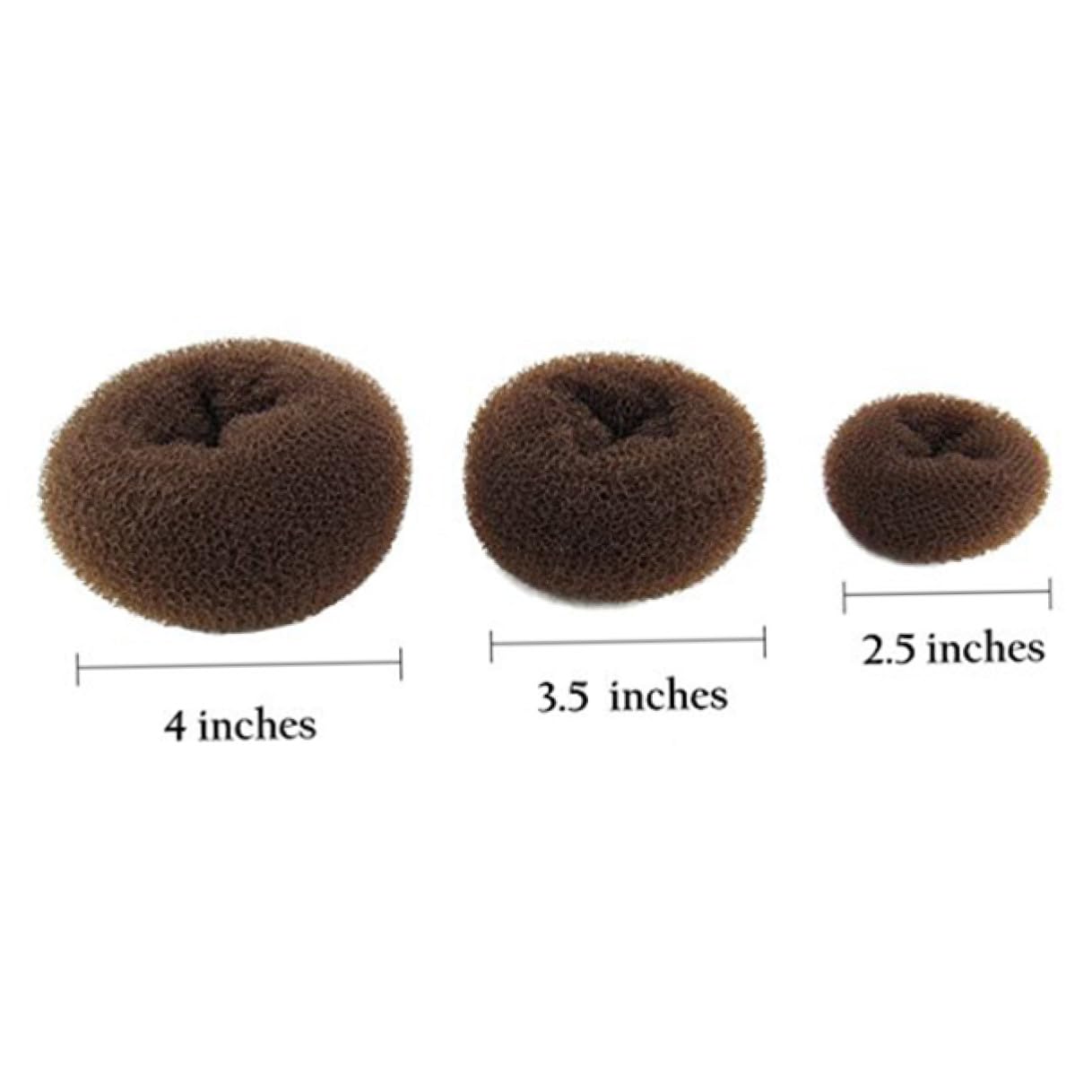 Homoyoyo 3pièces Appareil à Chignon Donut Sl Set pour Cheveux Création de Chignon de Ballerine Usage Multiple sans Abîmer les Cheveux