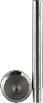 Niceminiwall Double Cap Rivet Setting Tool Kit with Punch and Base, Steel Hand Tool for Leather Craft DIY Projects, Compatible with Single and Double Cap Rivets in 6mm, 8mm, 10mm Ap(10mm)