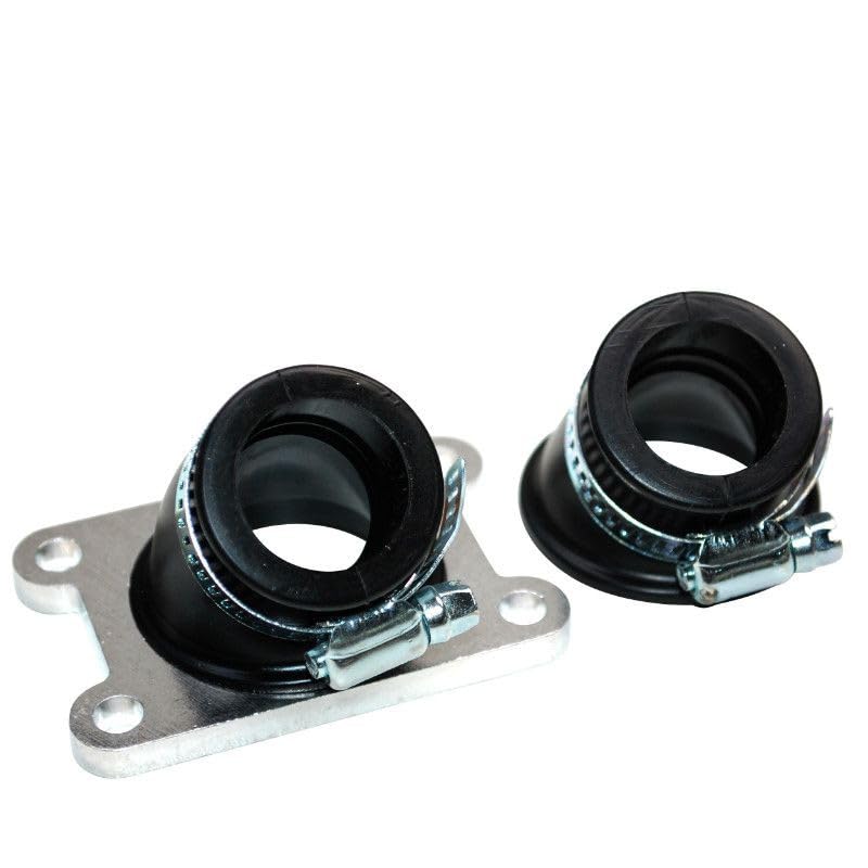 cyclingcolors Tubo Collettore di Aspirazione moto scooter ciclomotori compatibile con am6 minarelli mbk x power yamaha tzr peugeot xps rieju rs1 diametro 24mm manica 30° + 45°