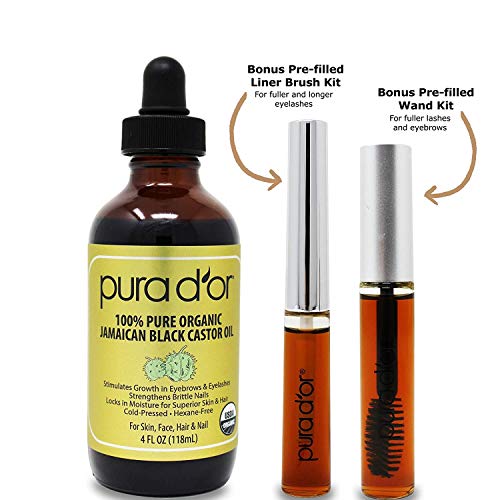 PURA D'OR Organic Jamaican Black Castor Oil, Natural Smoky Scent - Image 4